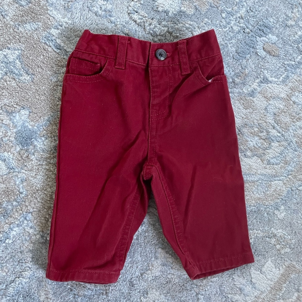 Ralph Lauren red baby dress pants, size 3M